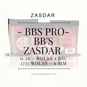 - BBS Pro-Bb's Zasdar 0,36 - Bolsa 1 kg. 2777 bolas - 6 mm