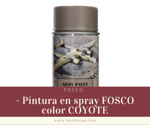 - Pintura en spray FOSCO color COYOTE
