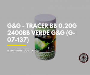 G&G - TRACER BB 0.20G 2400BB VERDE G&G (G-07-137)