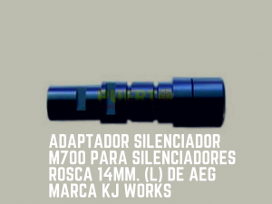 Adaptador Silenciador M700 para silenciadores rosca 14mm. (L) de AEG marca KJ WORKS