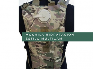 Mochila Hidratacion estilo multicam