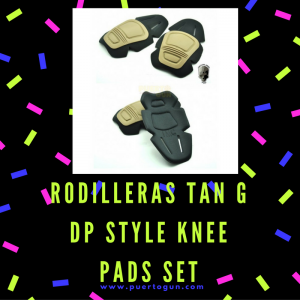 Rodilleras tan G DP style knee Pads Set
