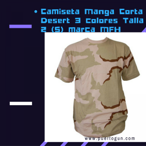 Camiseta Manga Corta Desert 3 colores Talla 2 (S) marca MFH