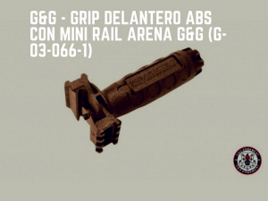 G&G - GRIP DELANTERO ABS CON MINI RAIL ARENA G&G (G-03-066-1)