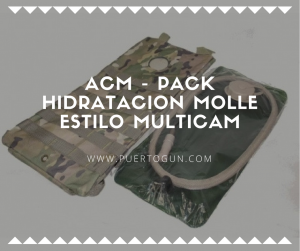 ACM - Pack Hidratacion Molle estilo Multicam